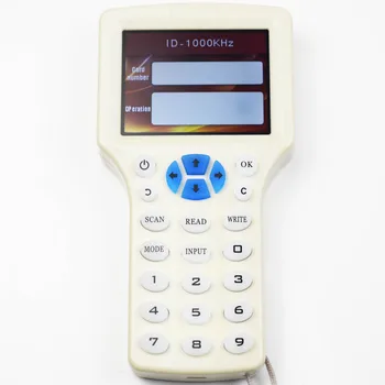 10 anglický Frekvencie (RFID Kopírka Rozmnožovacie 125KHz príveskom, NFC Čítačkou Spisovateľ 13.56 MHz Šifrované Programátor USB UID Kopíruj Kartu Značky
