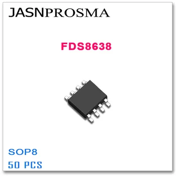 JASNPROSMA FDS8638 SOP8 50PCS SOIC8 8638 40V N-Kanál, Vysoká kvalita FIN.STRED