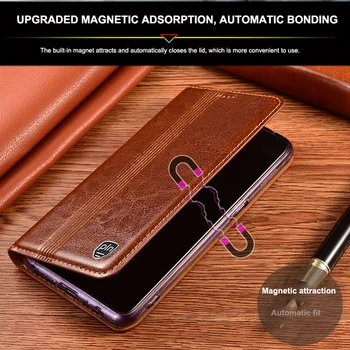 Luxusné Originálne Kožené puzdro pre Samsung Galaxy Note 8 9 10 20 Pro Lite Ultra Magnetické Flip Cover Sloty pre Karty