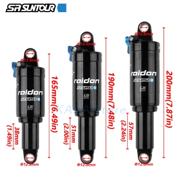 SR SUNTOUR-Amortiguadores traseros para bicicleta de montaña, 165/190/200 mm, BMX, suspensión neumática con bloqueo