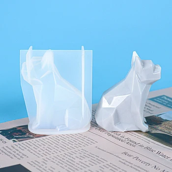 Silikónové Formy 3D Silikónové francúzsky Buldog Živice Casting Mold Vosk Epoxidové Plesne DIY Zvierat Psa Plesne