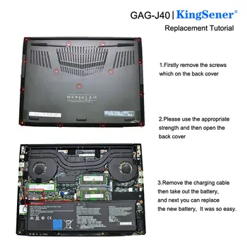 KingSener GAG-J40 Notebook Batéria pre Gigabyte Aorus X7 Dt V7 V8 V6 Aero 15 14 V7 14-W-CF2 15x 15w 14-P64WV6 P64Wv7-De325Tb