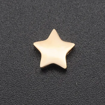 5 ks/veľa Nehrdzavejúcej Ocele 316 DIY Star Korálky Veľkoobchod Najvyššej Kvality 1.8 mm Otvor Malé Guľôčky Šperkov Náhrdelník, Takže Perličiek