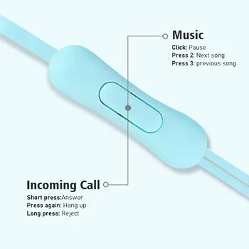 Prenosné Káblové pripojenie Slúchadiel 3,5 mm In-Ear Slúchadlá Šport Hudobné Slúchadlá Handfree Káblové Slúchadlá S Mikrofónom Pre Xiao Huawei Samsung