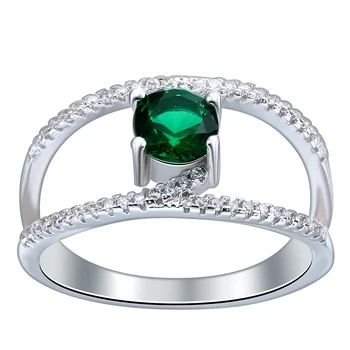 Veľkoobchod nádherné vzor lásky duté snubný prsteň pripraviť CZ zirkón Kvalitné Módne Šperky strieborné Pozlátené šperky