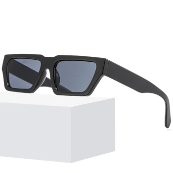 Značka Dizajnér Obdĺžnik Cat Eye Slnečné Okuliare Mužov Retro Odtiene Muž Slnečné Okuliare Malé Rám Ročník Jazdy Oculos De Sol