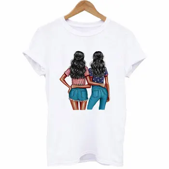 Dve dievčatá Žehlička Na Nálepky prestupu Novinka T-shirt Design Šaty Diy List Záplaty