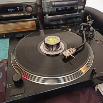 Univerzálny 50Hz LP Vinyl Prehrávač Diskov Gramofón, Stabilizátor Hliníkovej Zliatiny, Hmotnosť Svorky Record Player Príslušenstvo