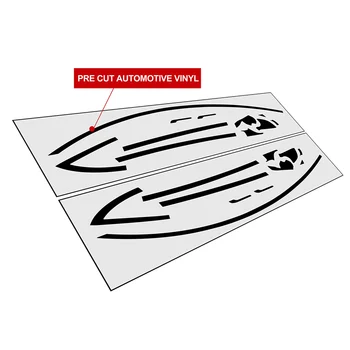Auto Rámu Okna Nálepka pre Tesla Model 3 2017-2022 Vonkajšie Dekorácie, Doplnky, PVC Dvere, Rukoväť Čierna Chránič Výbava Pásy