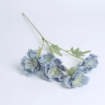 6 hláv malých snehu campanula chryzantéma umelého hodvábu kvetinové svadobné party domáce dekorácie falošné kvety
