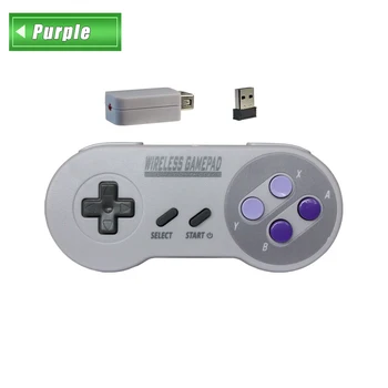 Bezdrôtové Gamepads 2.4 GHZ Joypad Ovládač ovládač pre Super Nintendo SNES Klasické MINI Konzoly, diaľkové Príslušenstvo
